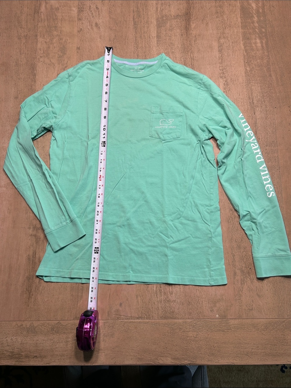 Vineyard Vines Boy’s Long-Sleeve Pocket Tee in Mint